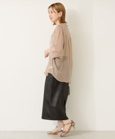 AMERICAN HOLIC フェイクレザーダンボールスカート