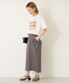 AMERICAN HOLIC フェイクレザーダンボールスカート