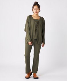 OP／FILA 【Ocean Pacific】水着４点セット リボンカーディガン＋ロングパンツ付き