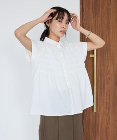 CRAFT STANDARD BOUTIQUE シャーリングショートスリーブブラウス