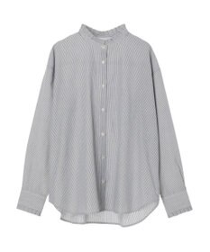 earth music&ecology スタンドフリルシャツ