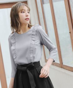 Tiaclasse 【洗える】フリルブラウス