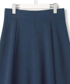 ICB 【洗える】 シルキーウールダブルフェイス ニットフレアスカート