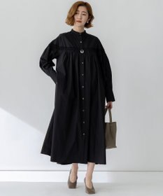 23区 【洗える】コンパクトライトクロス ピンタック ワンピース