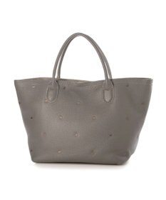 UNBILLION ペルケ perche / 牛革ドット刺繍トートバッグ