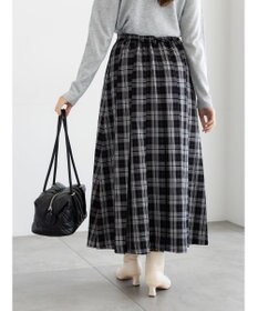 Te chichi チェックアソートロングプリーツスカート