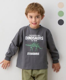 ANY KIDS 恐竜プリント 長袖Tシャツ