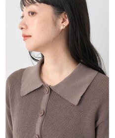 earth music&ecology ＳＥＴ２点襟付きカーディガン＋ニットワンピース