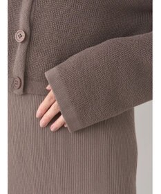 earth music&ecology ＳＥＴ２点襟付きカーディガン＋ニットワンピース