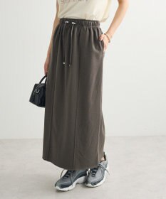 Green Parks ドロストイージーウエスト裏毛Ｉラインスカート