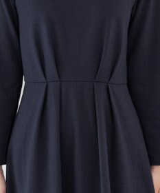 Tiaclasse 【GOLD LABEL・洗える】パールボタン付きポンチワンピース