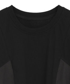 YECCA VECCA 【DOLL UP OOPS】異素材切替フレアートップス