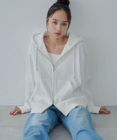 WEGO 【ユニセックス着用ITEM/SMLサイズ展開】リラックスフィットダブルZIPパーカー