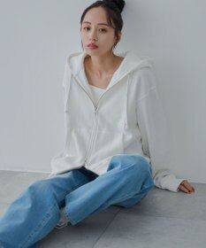 WEGO 【ユニセックス着用ITEM/SMLサイズ展開】リラックスフィットダブルZIPパーカー