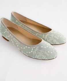 muuc イラカ柄刺繍のバレエシューズ