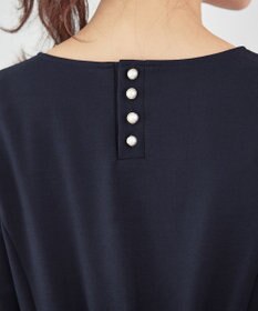 Tiaclasse 【GOLD LABEL・洗える】パールボタン付きポンチワンピース