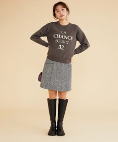 Feroux 【古畑星夏さん着用】レタードニット プルオーバー