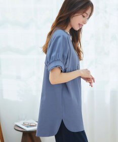 Tiaclasse 【UVケア・接触冷感】“あまラク” ボリュームパフスリーブカットソーチュニック