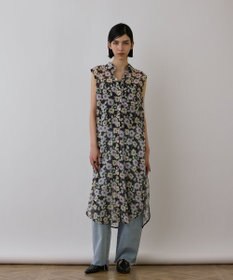 GRACE CONTINENTAL フラワーロングシャツ