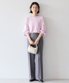 AMERICAN HOLIC 接触冷感7分袖タックスリーブカットプルオーバー