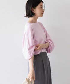 AMERICAN HOLIC 接触冷感7分袖タックスリーブカットプルオーバー