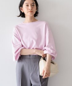 AMERICAN HOLIC 接触冷感7分袖タックスリーブカットプルオーバー