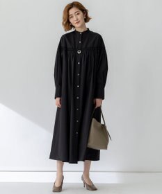 23区 【洗える】コンパクトライトクロス ピンタック ワンピース