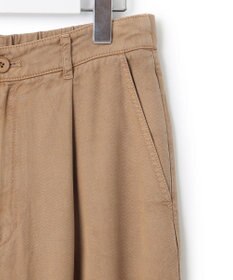 23区 L 【SLOW/一部店舗限定】ガーメントツイル ワイドタック パンツ