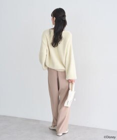 earth music&ecology 【予約】Disney/ポイントミッキーラメシャギーカーデ