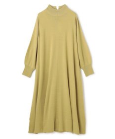 UNFILO フレア ニットワンピース ピスタチオ