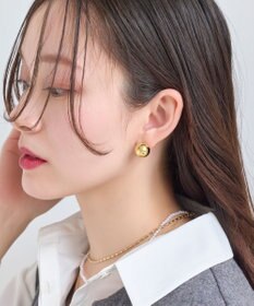 Phoebe メタルボールバックキャッチピアス　パール