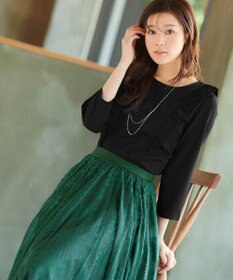 Tiaclasse 【洗える】フリルブラウス