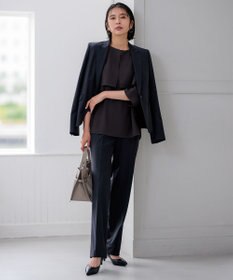 23区 【新色追加/セットアップ対応】ラフィーネウール 一つ釦 ジャケット