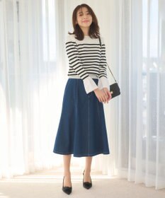 Feroux 【洗える】袖フレアニット プルオーバー