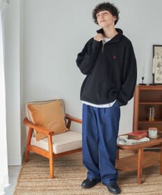 WEGO U.S. POLO ASSN.|別注畔編みハーフジップセーター