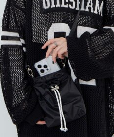 WEGO ナイロンスマホショルダーポーチ