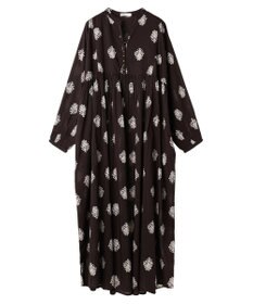 CRAFT STANDARD BOUTIQUE インド綿混フラワーモチーフワンピース