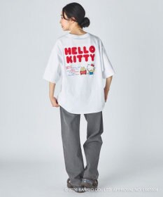 OP／FILA 【Ocean Pacific×ハローキティ】サガラ刺しゅうビッグTシャツ