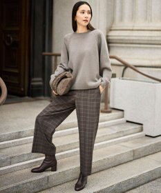 自由区 S 【カタログ掲載】ウールカシミヤブレンドスパンコールラグランスリーブ ニット