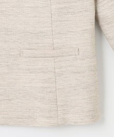 J.PRESS LADIES S ライトツイードストレッチ ノーカラー ジャケット