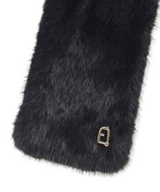MOONBAT FURLA（フルラ）差し込みファーティペット マフラー アーチロゴ フェイクファー