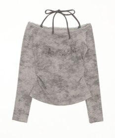 WEGO グラフィックオフショルレーストップ