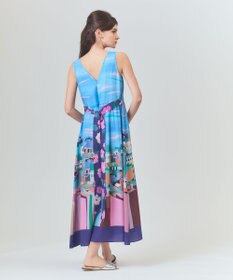 GRACE CONTINENTAL リゾートプリントマキシ