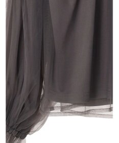 Green Parks ・ＥＬＥＮＣＡＲＥ　ＤＵＥ　チュールハイネックブラウス