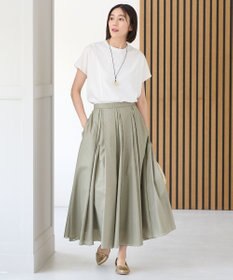 自由区 【洗える・XSサイズあり】シアーシャイニー スカート