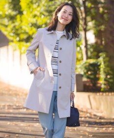 J.PRESS LADIES L 【洗える】RAYON STRETCH BORDER ボートネック ニット