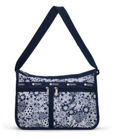LeSportsac DELUXE EVERYDAY BAG/フローラルレースネイビー