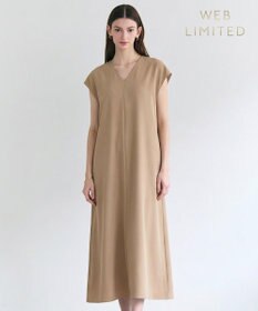 BEIGE， VIRGILE / Vネックリラックスワンピース