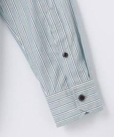 JOSEPH ABBOUD 【オーガニックコットン】JOE COTTON シャンブレーサテンストライプ シャツ