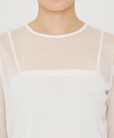 uncrave トリコットシフォン クルーネック カットソー（uncrave STANDARD）